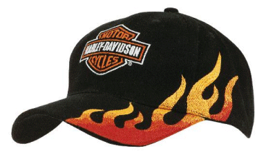 Racing cap with Flame on one side