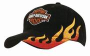 Racing cap with Flame on one side 