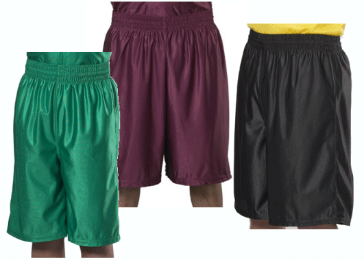 Basketball Shorts Solid Dazzle for Adults, Youth