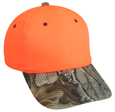 Blaze Orange With Camo Visor