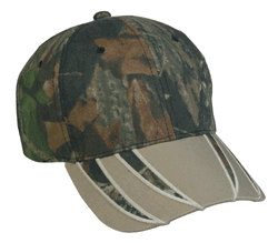 Camo Fabric Visor Design Cap