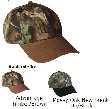 Camo With Brushed Twill Visor
