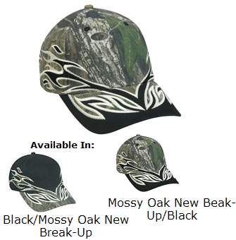 Camo Flame Design Cap