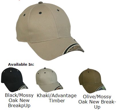Camo Cap with Accent on Visor