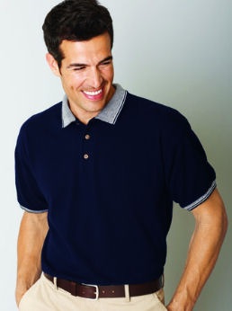 Gildan - Ultra Cotton«  Pique Golf with Jacquard Collar & Cuffs