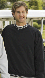 Wind Shirt-V-Neck with Stripe Trim