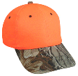 Blaze Orange With Camo Visor 