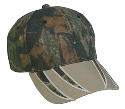 Camo Fabric Visor Design Cap 